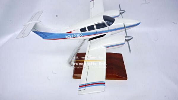 Model of Beechcraft Model 76 Duchess with detailed craftsmanship.